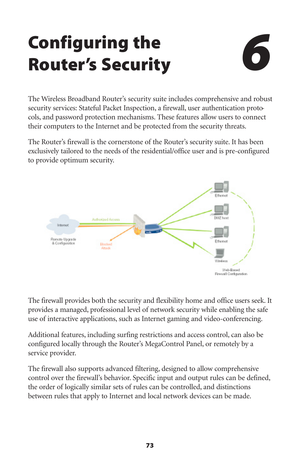 Configuring the router’s security | Verizon MI424WR User Manual | Page 78 / 163