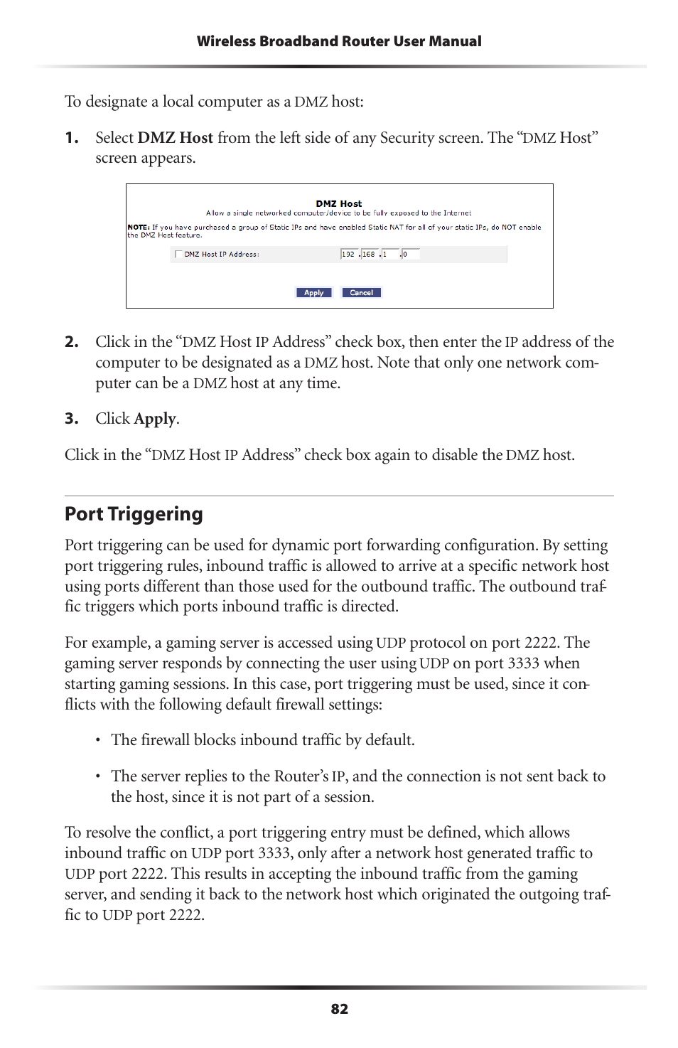 Port triggering | Verizon MI424WR User Manual | Page 87 / 163