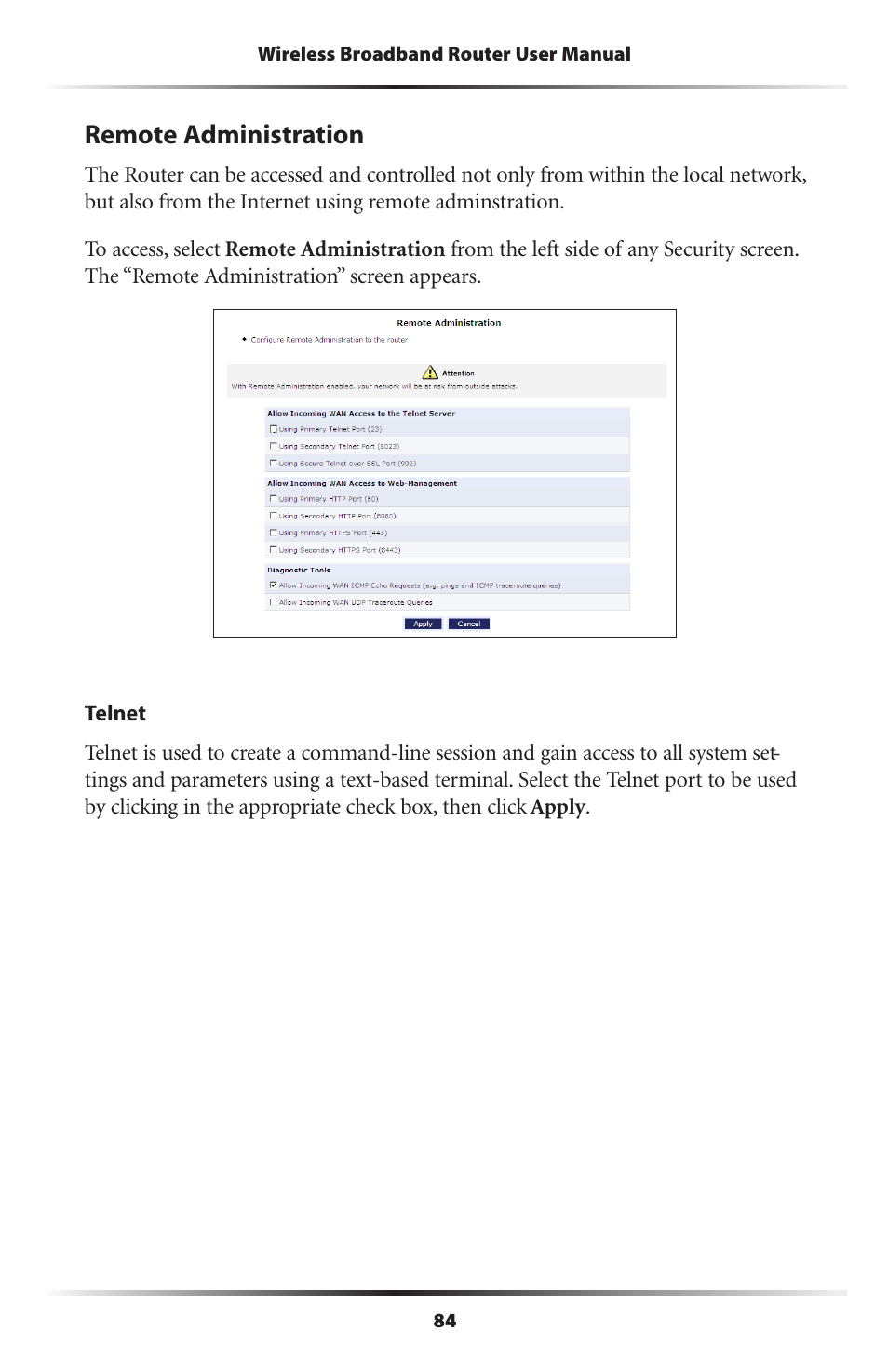 Remote administration | Verizon MI424WR User Manual | Page 89 / 163