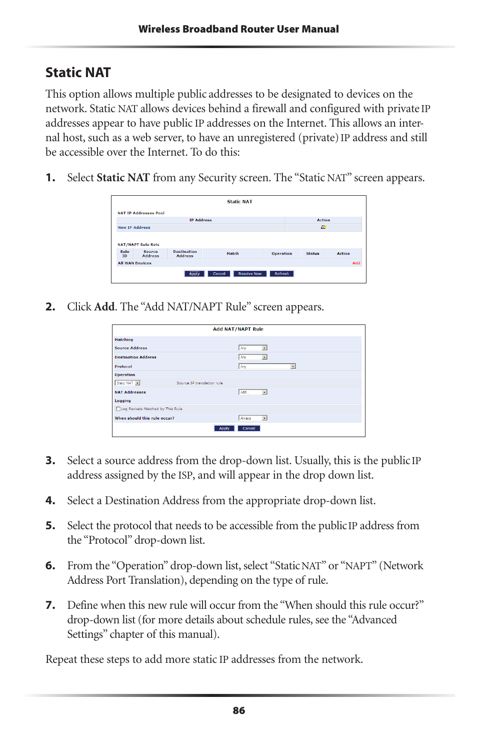 Static nat | Verizon MI424WR User Manual | Page 91 / 163
