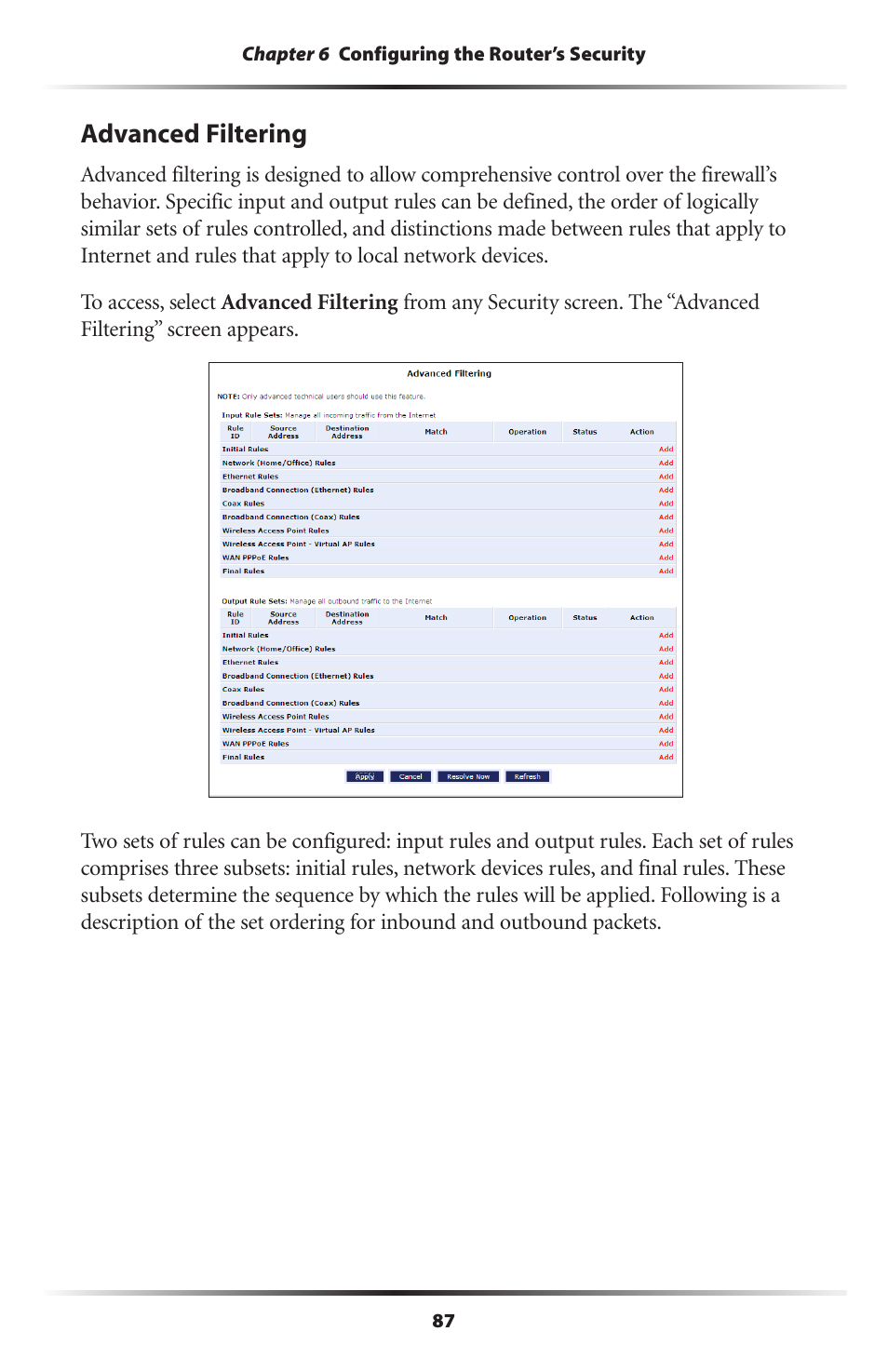 Advanced filtering | Verizon MI424WR User Manual | Page 92 / 163