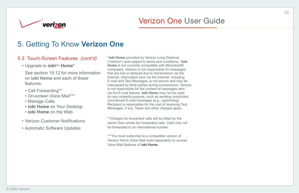 Verizon one user guide, Getting to know verizon one | Verizon One User Manual | Page 16 / 138