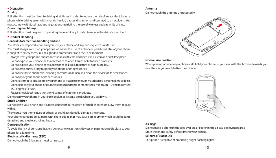 Vodafone 541 User Manual | Page 6 / 41