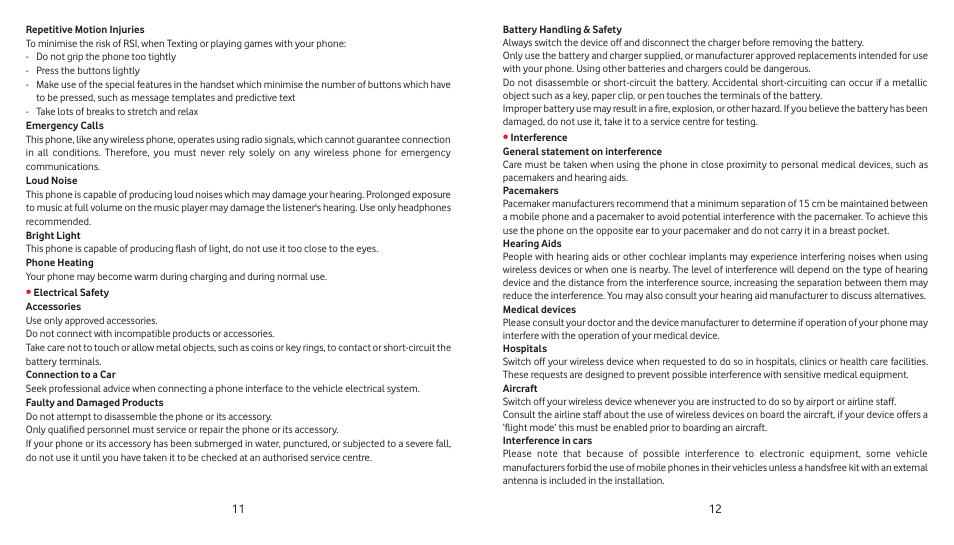 Vodafone 541 User Manual | Page 7 / 41