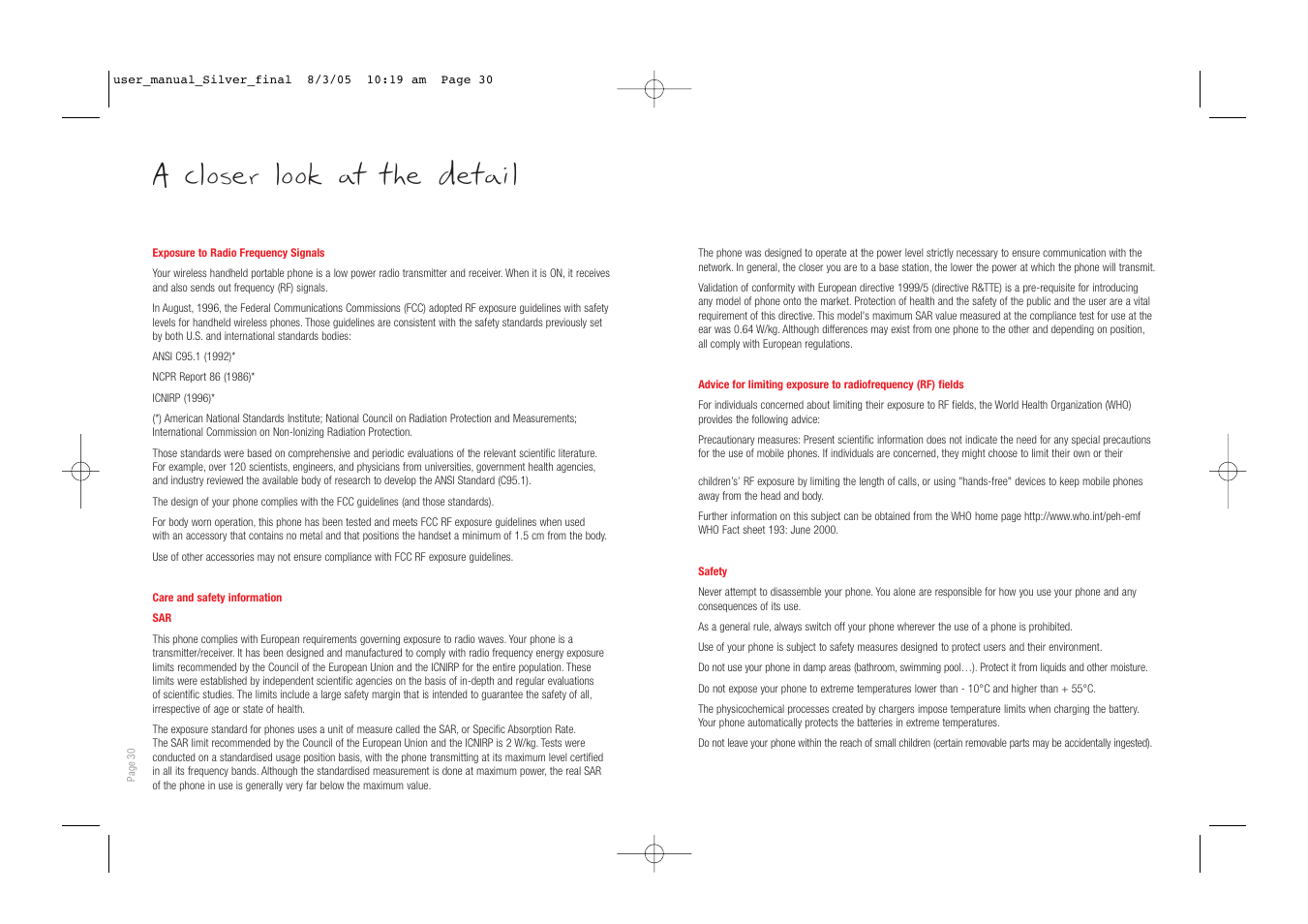 A closer look at the detail | Vodafone SIMPLY VS1 User Manual | Page 17 / 22