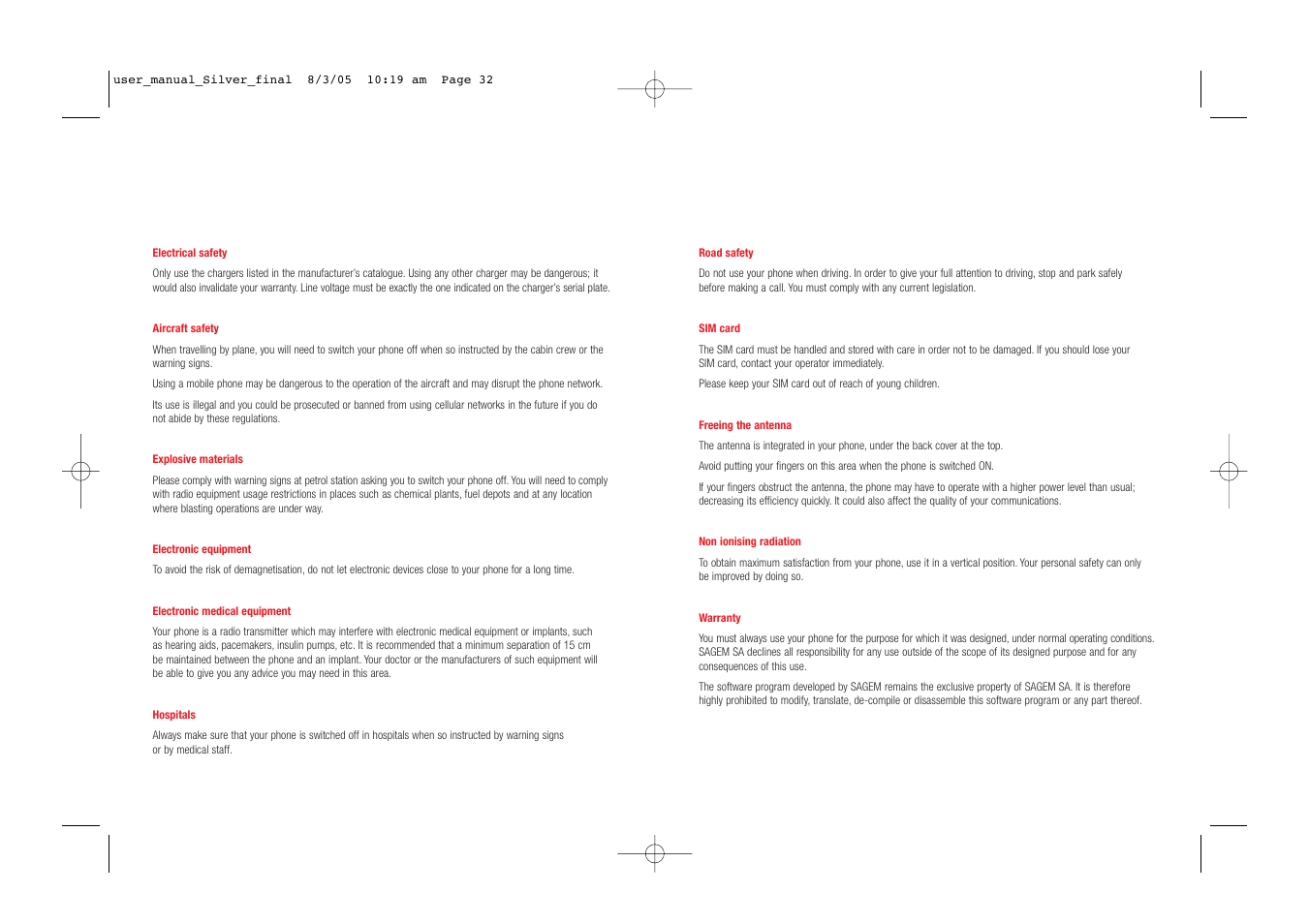 Vodafone SIMPLY VS1 User Manual | Page 18 / 22