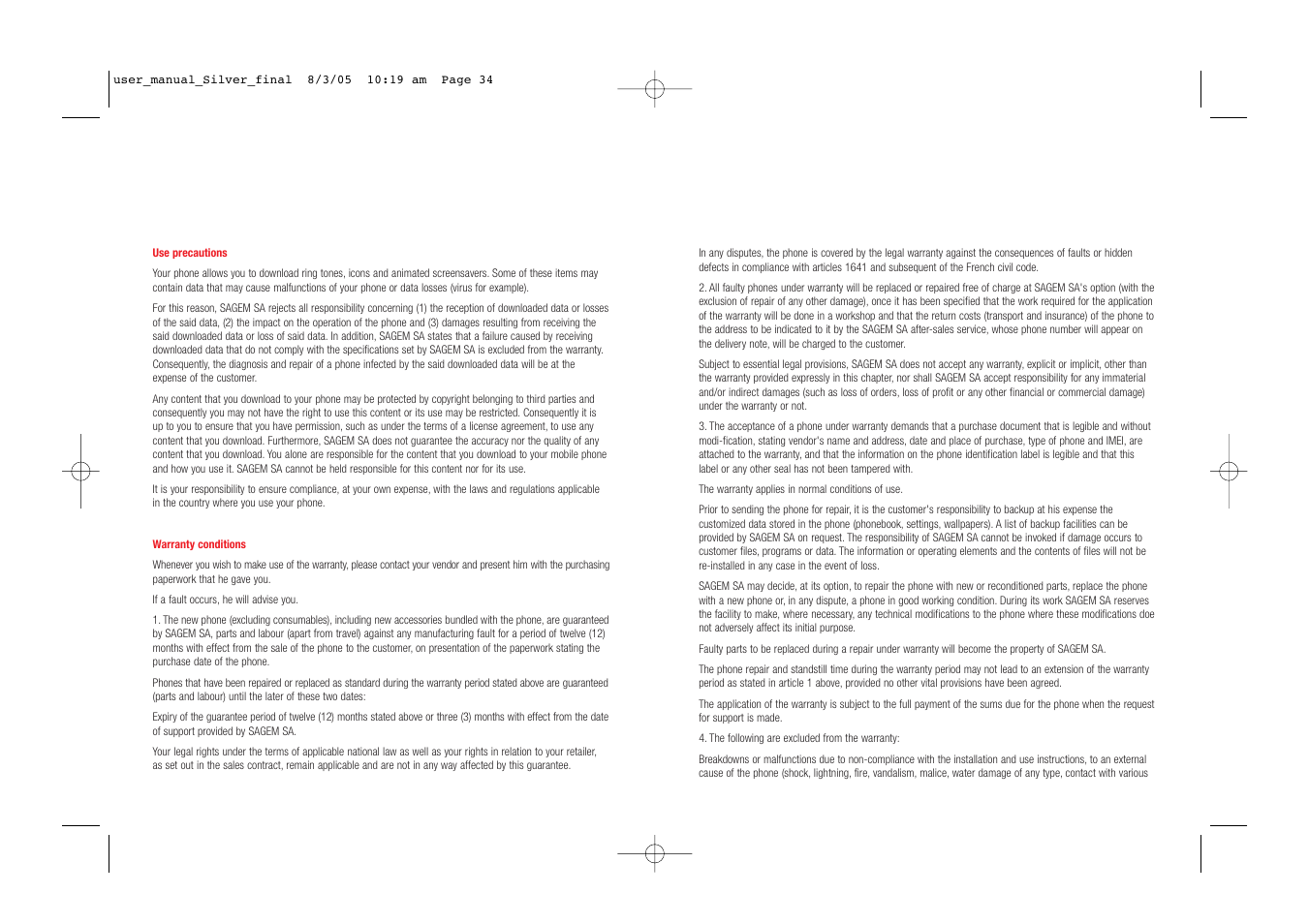 Vodafone SIMPLY VS1 User Manual | Page 19 / 22