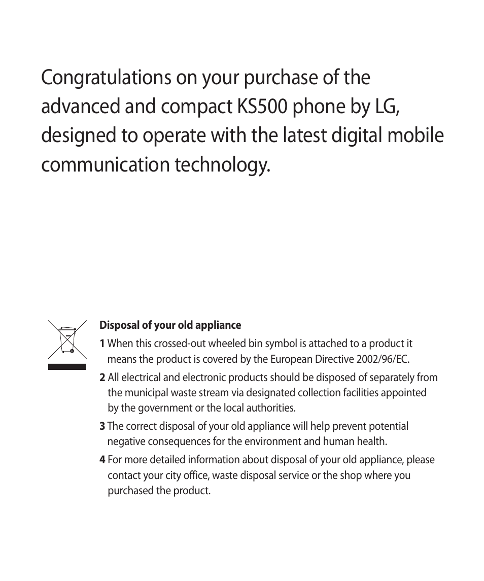 Vodafone LG KS500 User Manual | Page 4 / 74