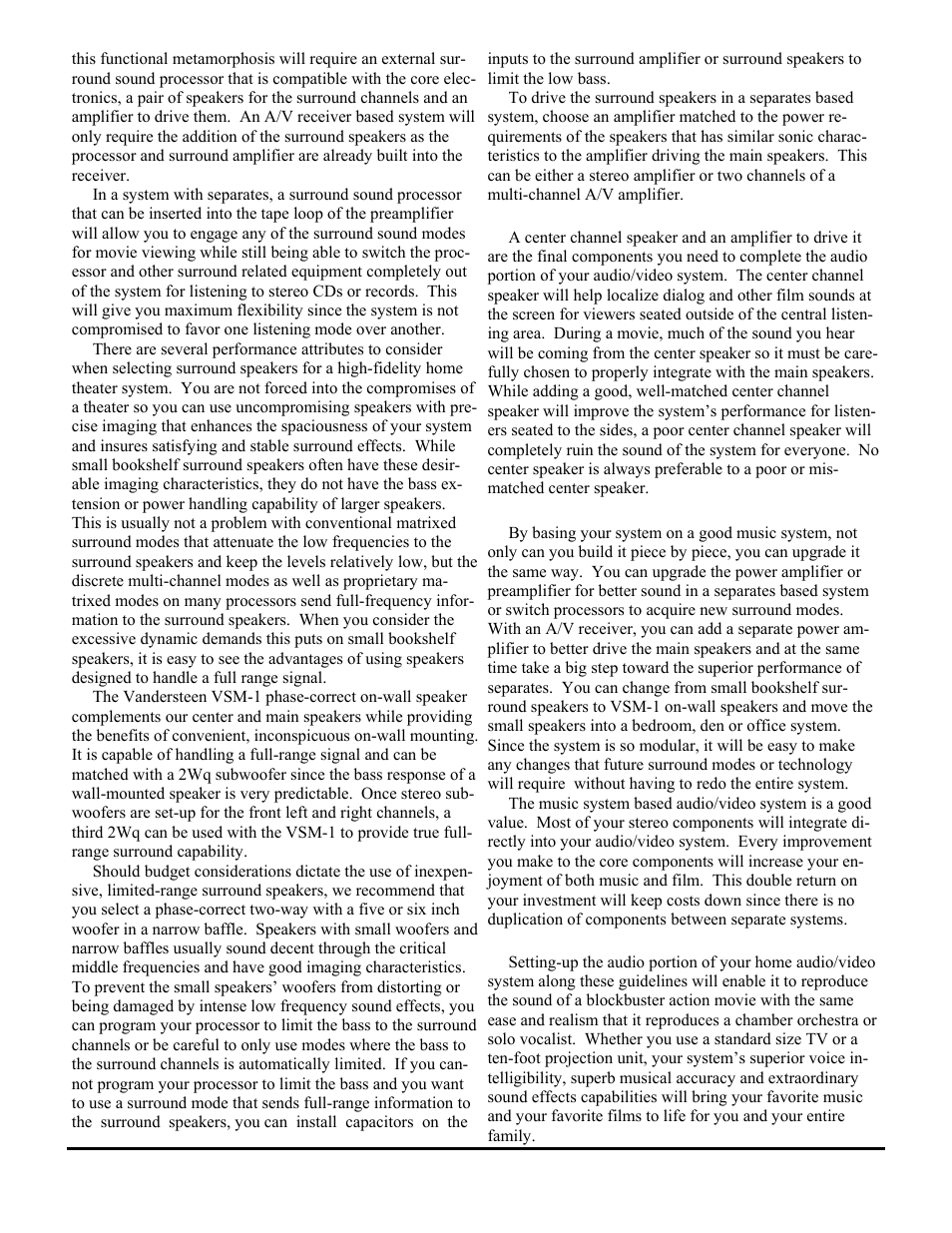 Vandersteen Audio VCC-5 User Manual | Page 3 / 8