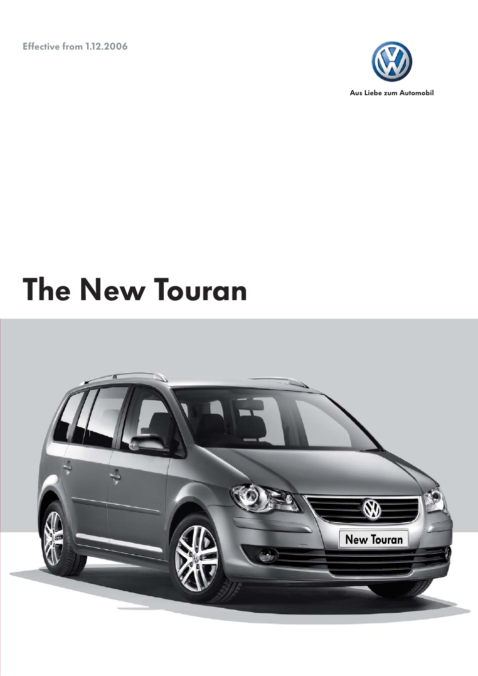 Volkswagen The New Touran User Manual | 11 pages