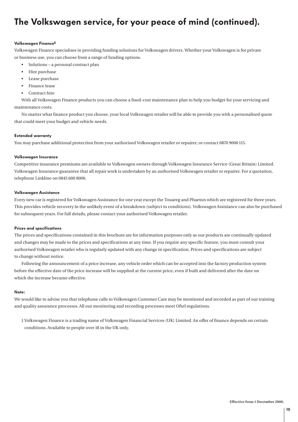 Volkswagen The New Touran User Manual | Page 10 / 11