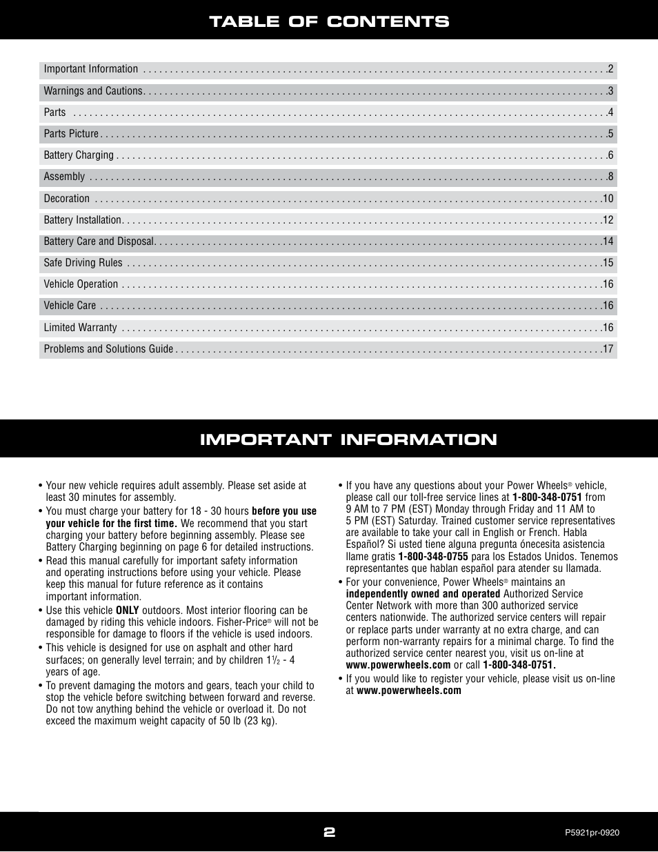 Volkswagen NEW BEETLE P5921 User Manual | Page 2 / 20