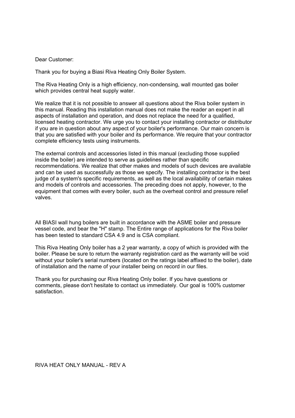 Verona WALL HUNG GAS BOILER User Manual | Page 3 / 40