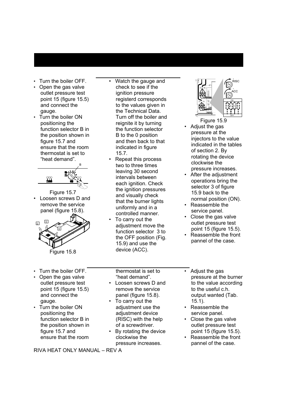 Commissioning cont | Verona WALL HUNG GAS BOILER User Manual | Page 33 / 40