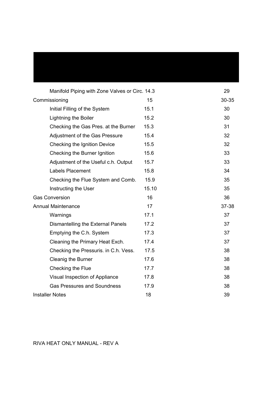 Verona WALL HUNG GAS BOILER User Manual | Page 5 / 40