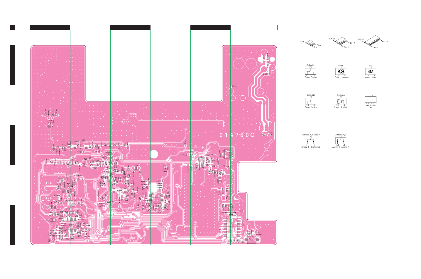 Side b, Main unit, Parts layout (side b) | Vertex Standard FT-1807M User Manual | Page 16 / 34