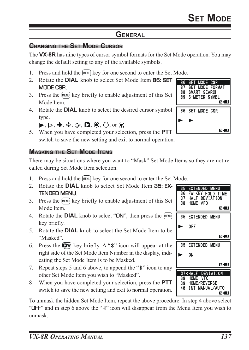 Vx-8r o | Vertex Standard VX-8R User Manual | Page 139 / 172