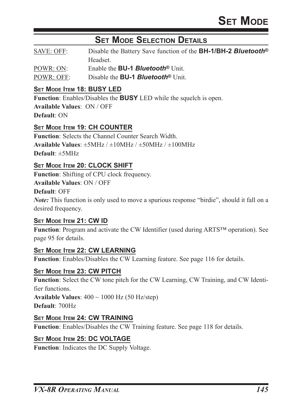 Vx-8r o | Vertex Standard VX-8R User Manual | Page 147 / 172