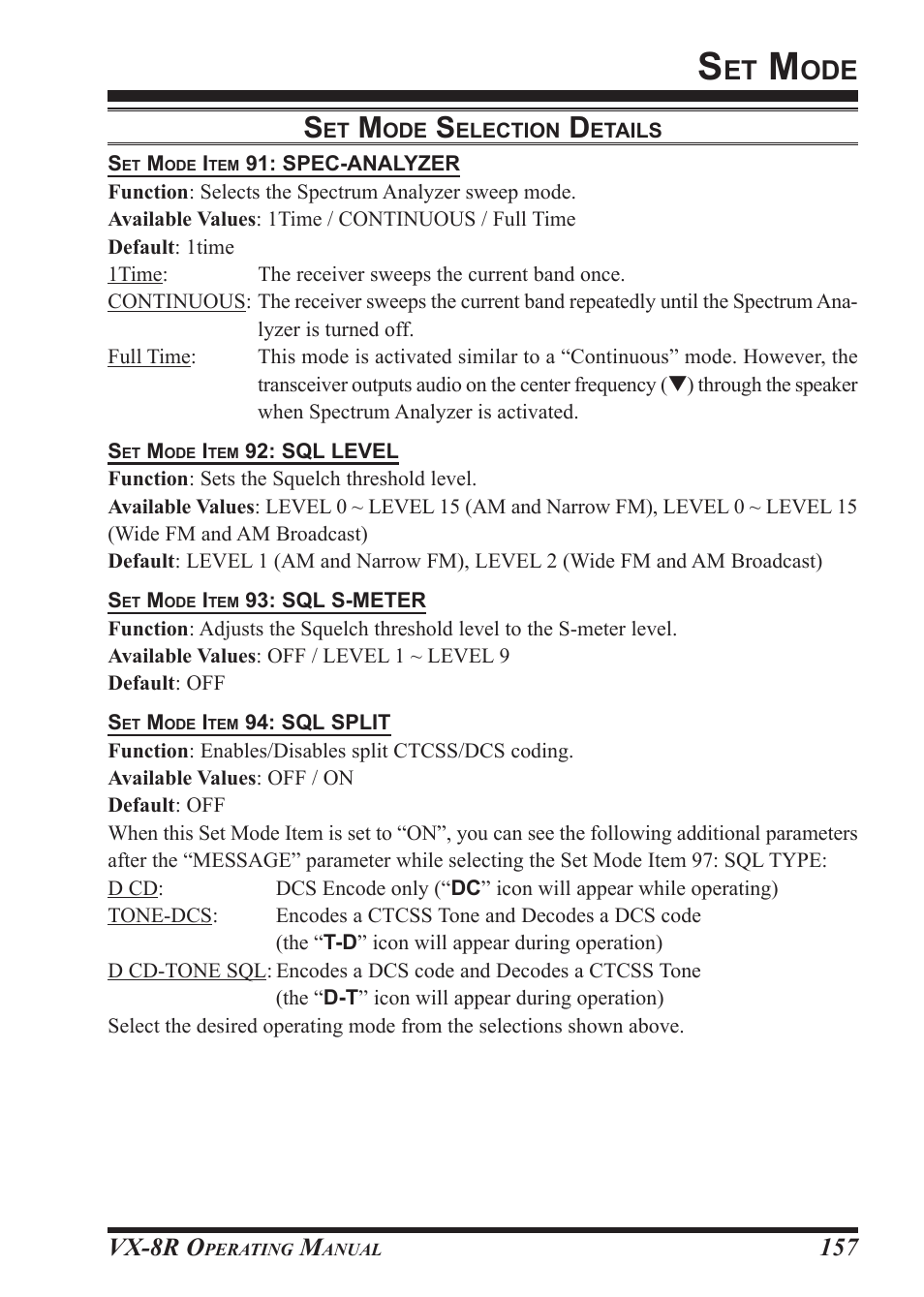 Vx-8r o | Vertex Standard VX-8R User Manual | Page 159 / 172