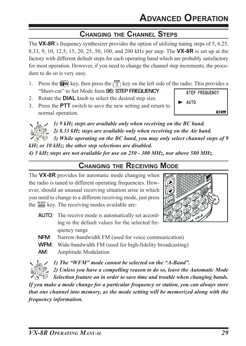 Dvanced, Peration | Vertex Standard VX-8R User Manual | Page 31 / 172