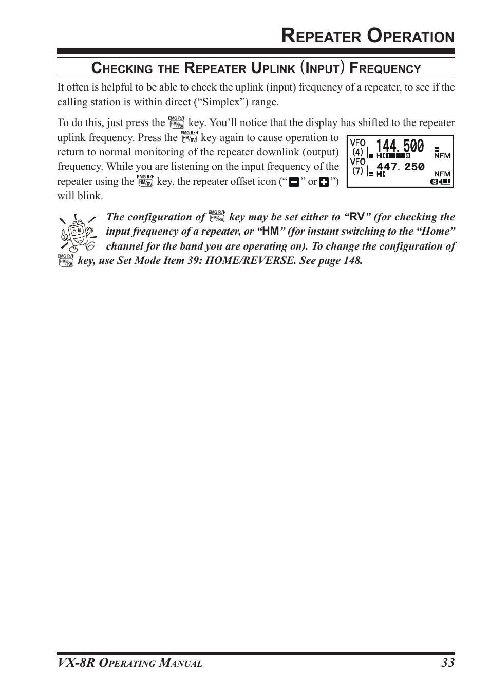 Vertex Standard VX-8R User Manual | Page 35 / 172