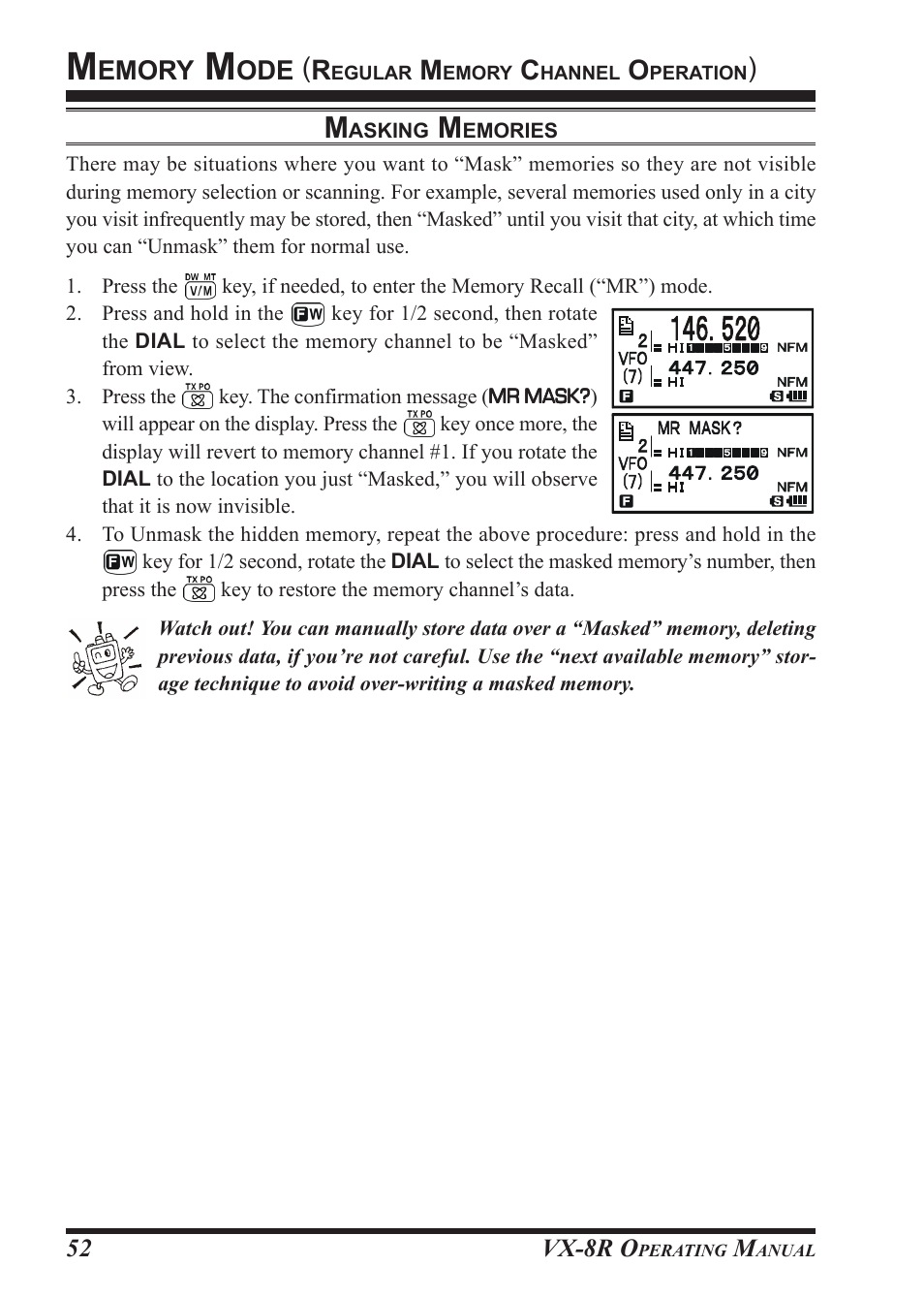 Emory | Vertex Standard VX-8R User Manual | Page 54 / 172