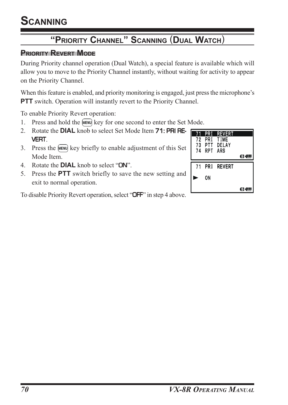Canning | Vertex Standard VX-8R User Manual | Page 72 / 172