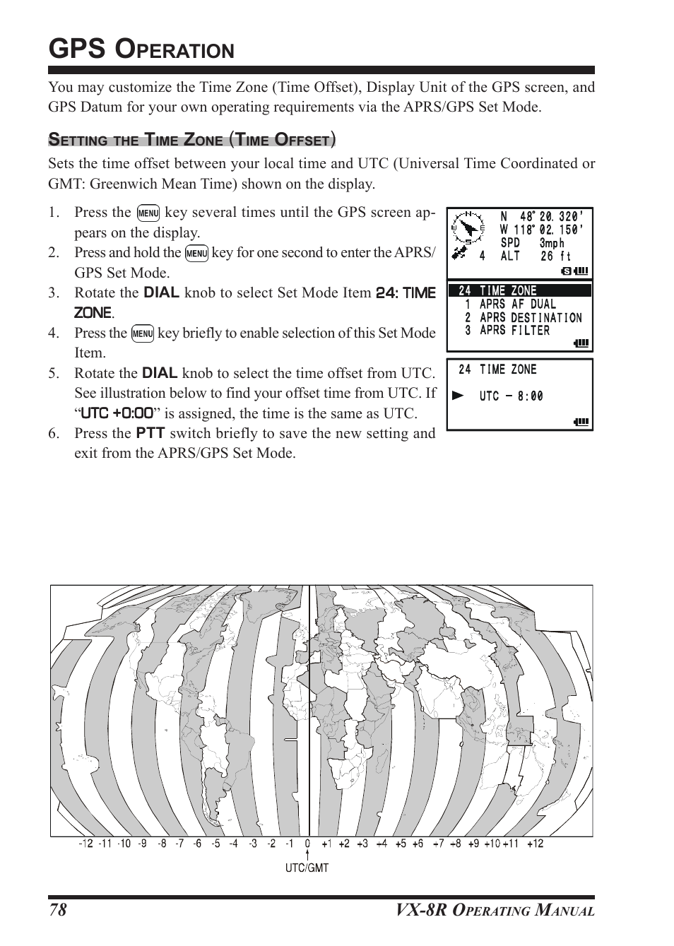 Gps o, Peration, Vx-8r o | Vertex Standard VX-8R User Manual | Page 80 / 172