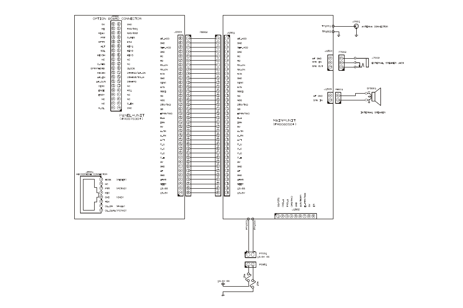 Interconnection diagram | Vertex Standard VX-3200V User Manual | Page 7 / 40