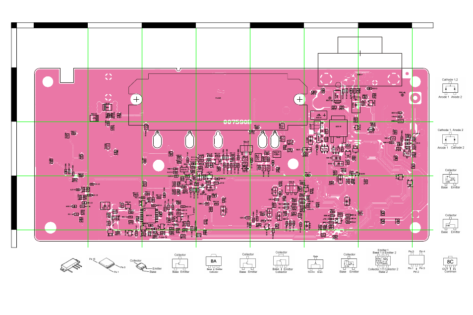 Parts layout (side b), Rf unit, 20 parts layout (side b) | Vertex Standard VX-2500V User Manual | Page 20 / 41