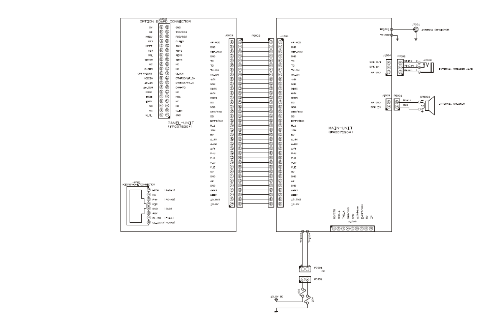 Interconnection diagram | Vertex Standard VX-2500V User Manual | Page 7 / 41
