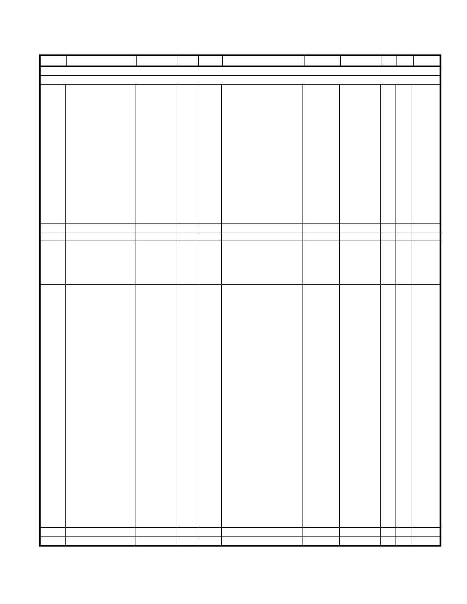 Parts list, C 1xxx, D 1xxx | J 1xxx, Q 1xxx, R 1xxx, X 1xxx, Vtp-50 vx-trunk unit | Vertex Standard VX-900 User Manual | Page 61 / 66