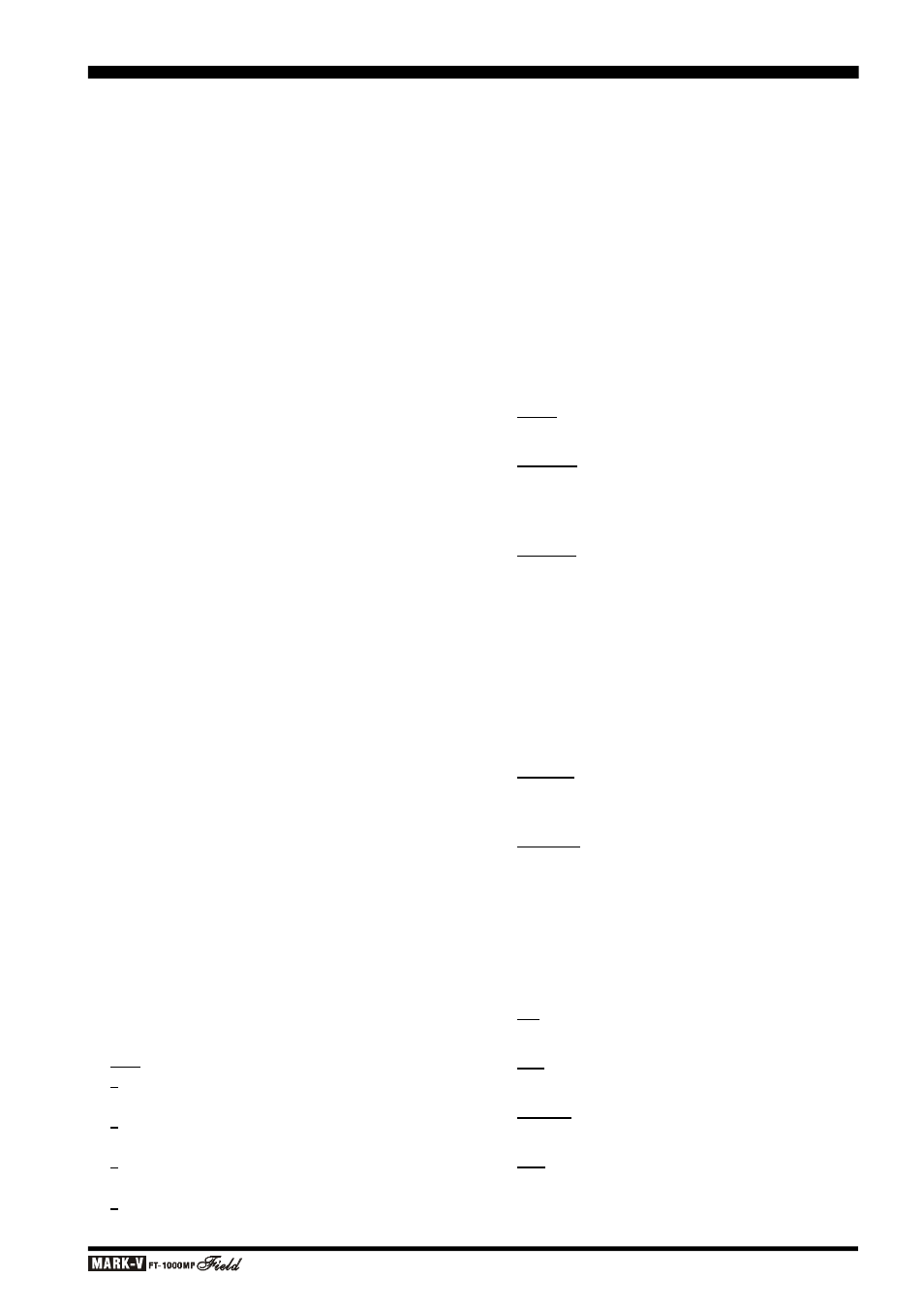 Menu selection and settings, 8 sp-hold, 9 (not used) 4-0 rf out | 1 beep, 2 beep-f, 3 tun-drv, 4 tr-edsp, 5 (not used) 4-6 dvs-rec, 7 dvs-ptt, 8 headphon | Vertex Standard FT-1000MP User Manual | Page 103 / 120