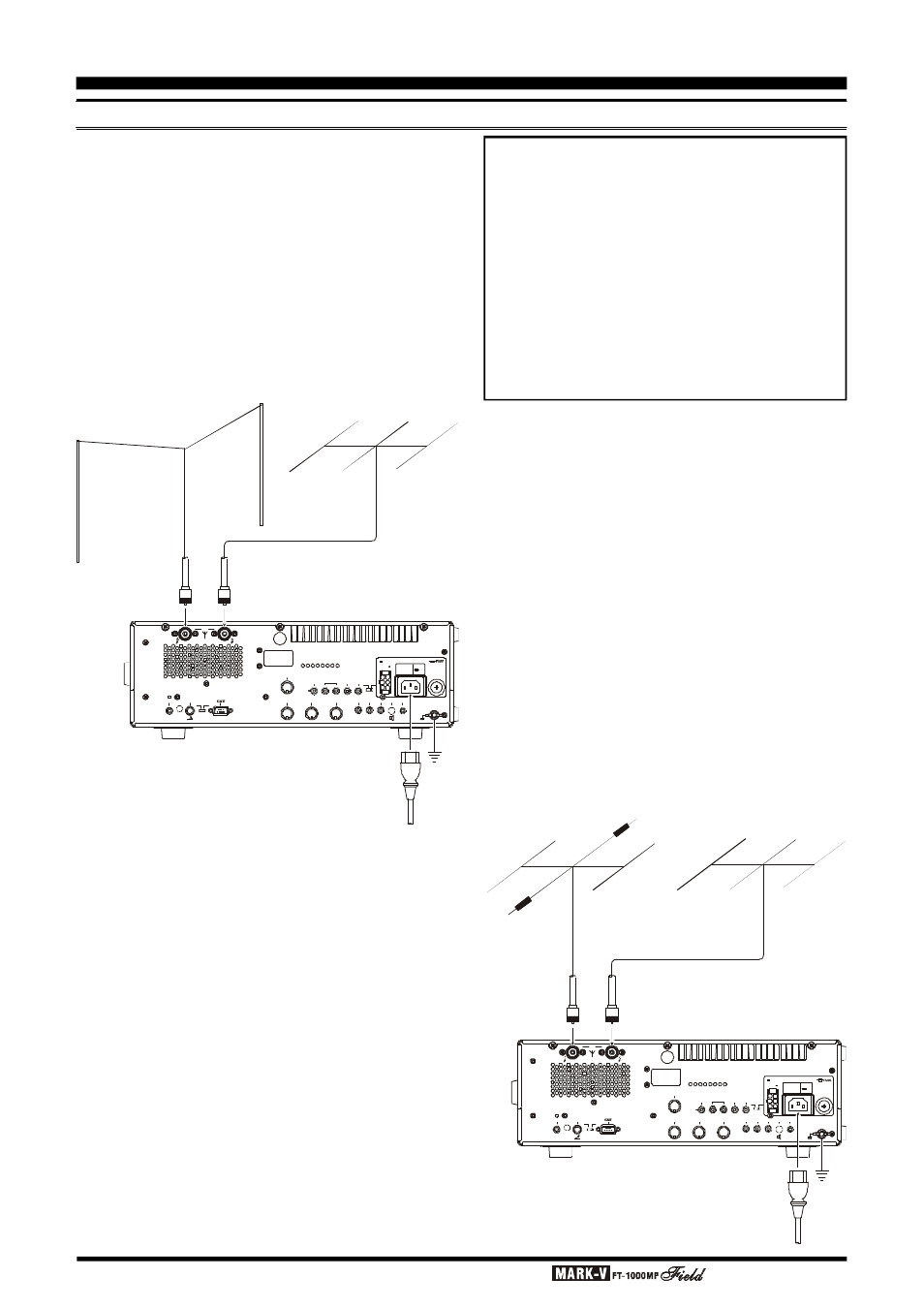 Ccessory, Nstallation, Page 20 o | Ntenna, Onnections, Perating, Anual | Vertex Standard FT-1000MP User Manual | Page 22 / 120