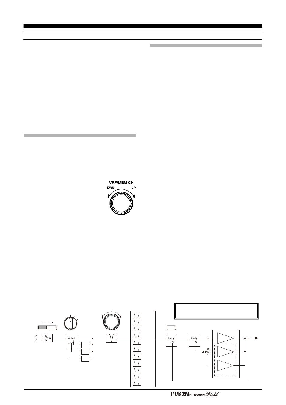 Peration, Vrf (v, Rf f | Page 44 o, Wide band” and “tuned” preamp selection, Ealing, With, Nterference | Vertex Standard FT-1000MP User Manual | Page 46 / 120