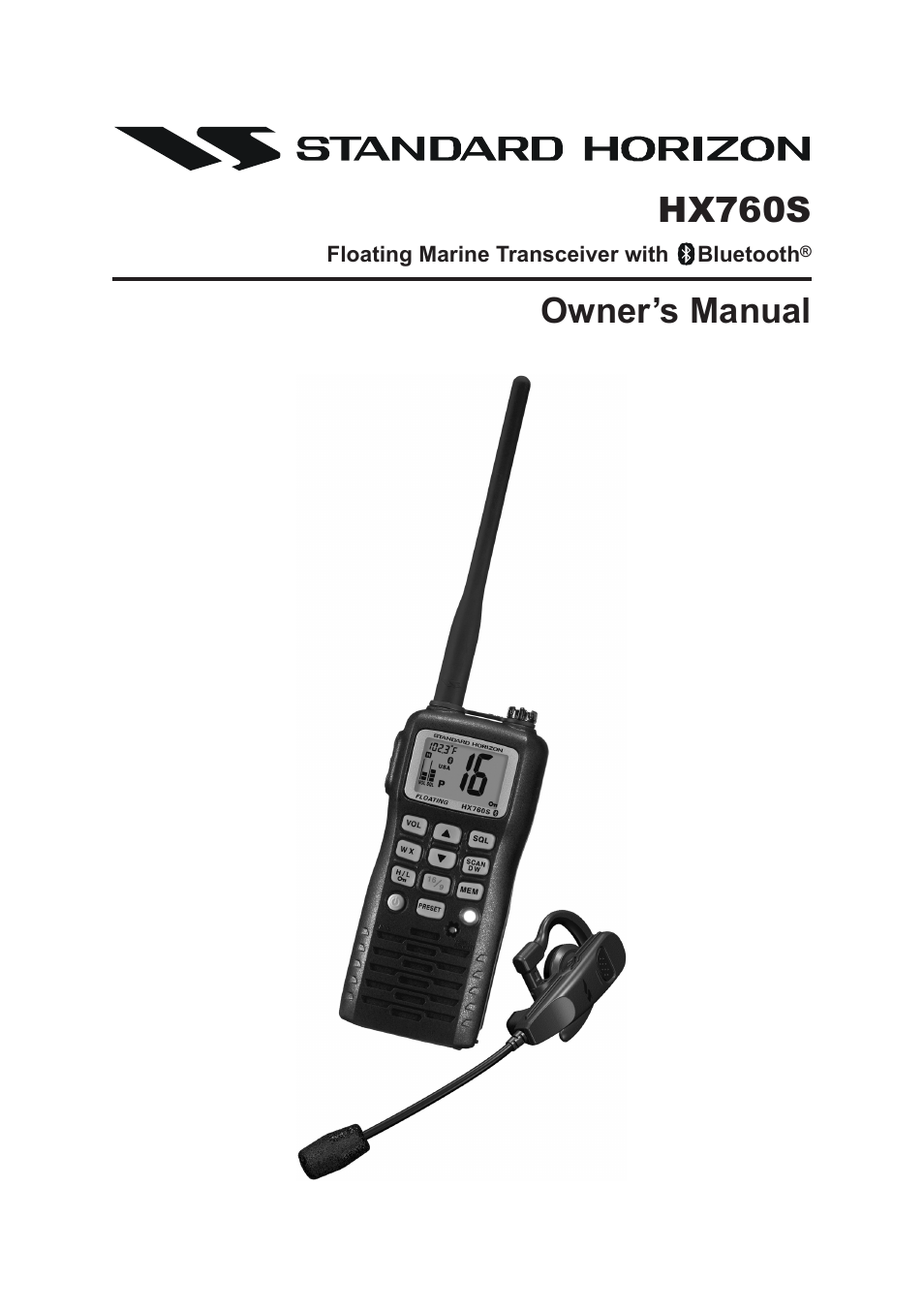 Vertex Standard HX760S User Manual | 56 pages