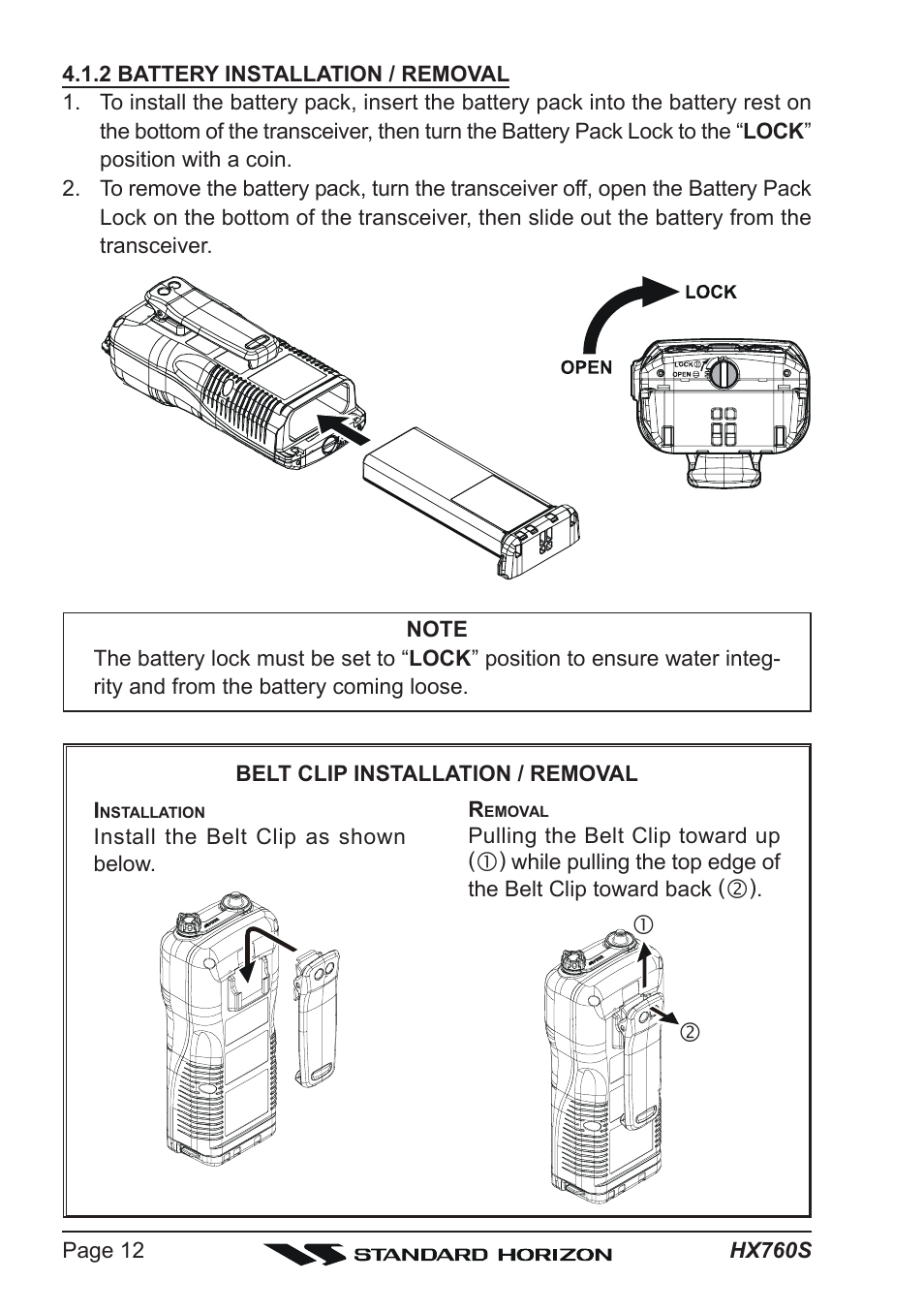 Vertex Standard HX760S User Manual | Page 12 / 56