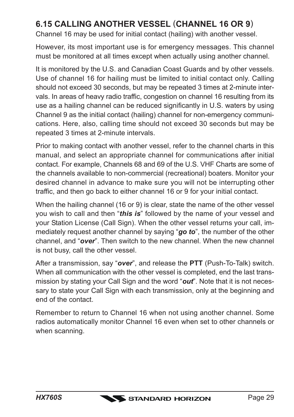 Vertex Standard HX760S User Manual | Page 29 / 56