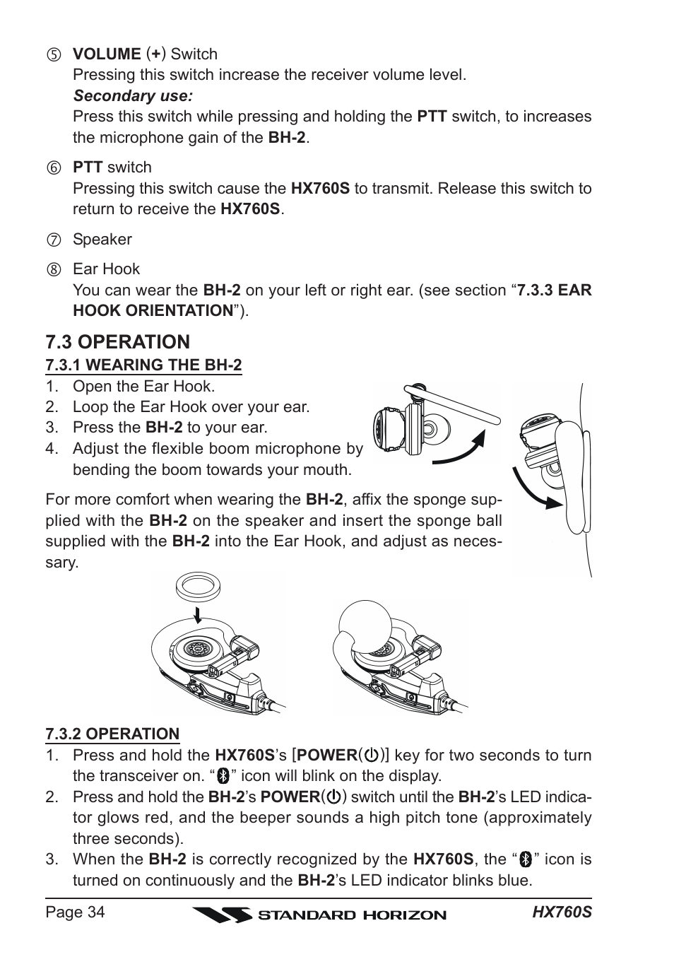 3 operation | Vertex Standard HX760S User Manual | Page 34 / 56
