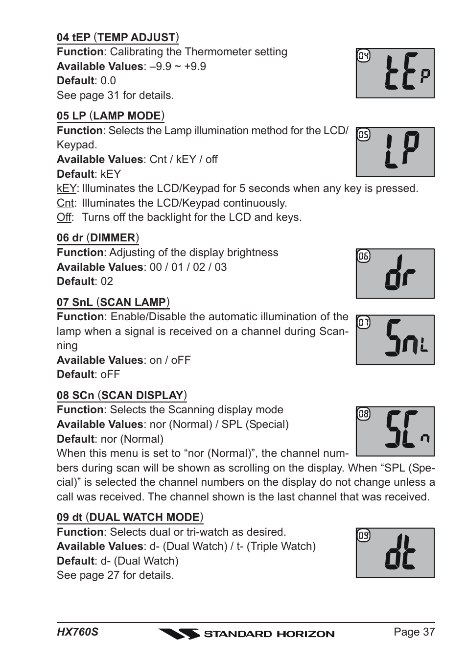 Vertex Standard HX760S User Manual | Page 37 / 56