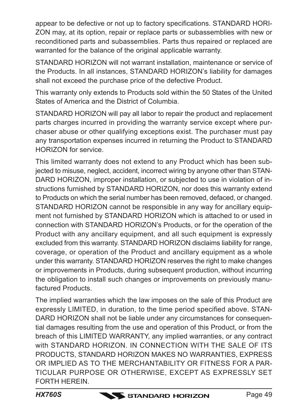 Vertex Standard HX760S User Manual | Page 49 / 56
