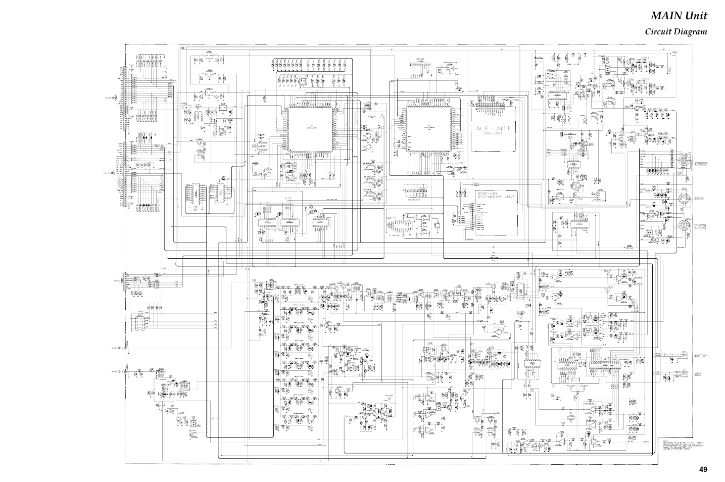 Main unit, Circuit diagram | Vertex Standard TRANSCEIVER VX-1700 User Manual | Page 49 / 102