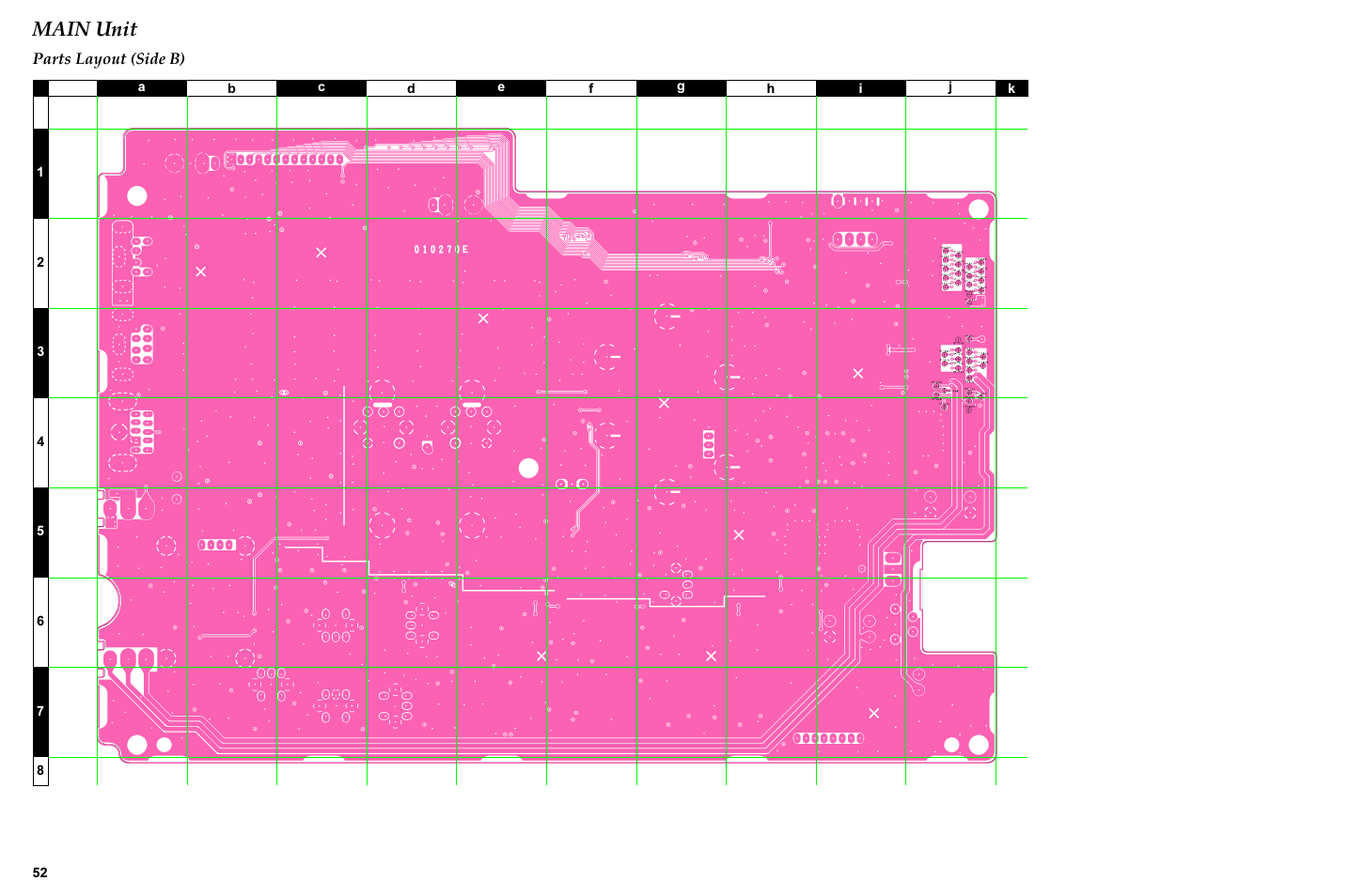 Parts layout (side b), Main unit | Vertex Standard TRANSCEIVER VX-1700 User Manual | Page 52 / 102