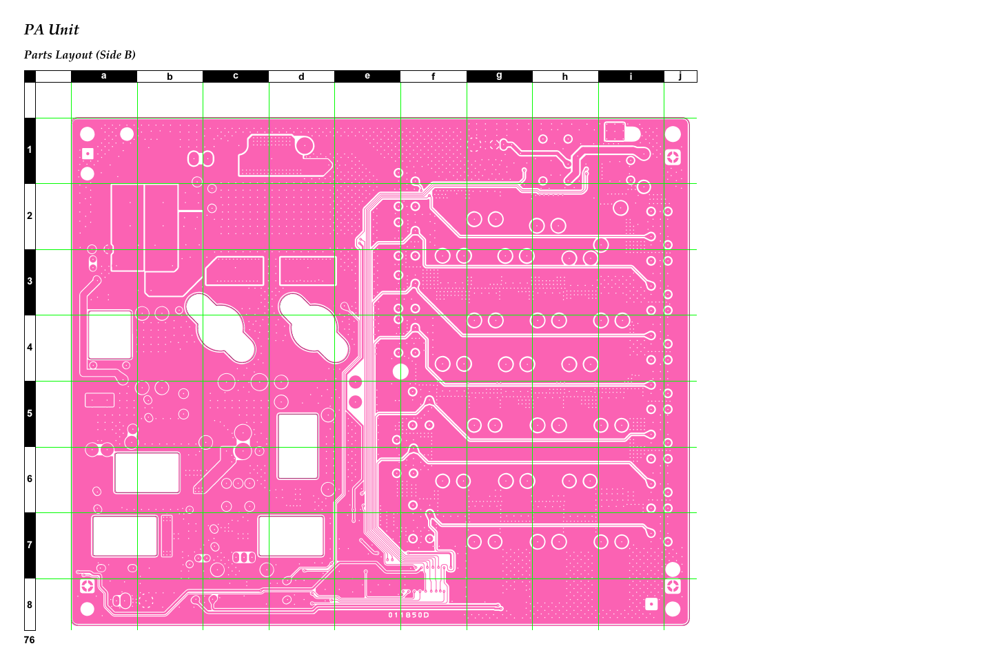 Parts layout (side b), Pa unit | Vertex Standard TRANSCEIVER VX-1700 User Manual | Page 76 / 102