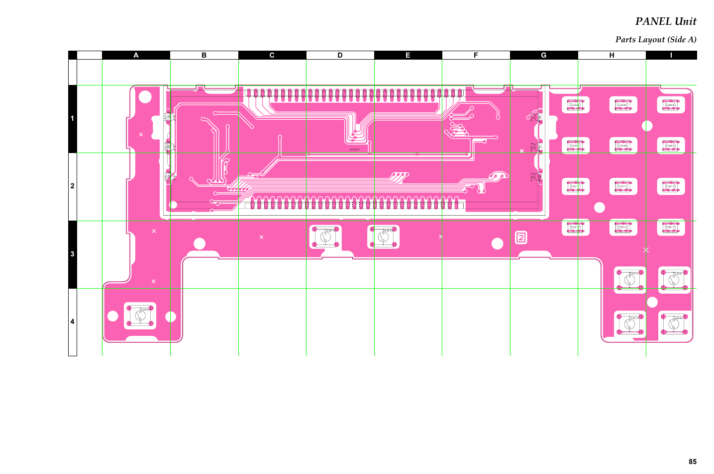 Parts layout (side a), Panel unit | Vertex Standard TRANSCEIVER VX-1700 User Manual | Page 85 / 102