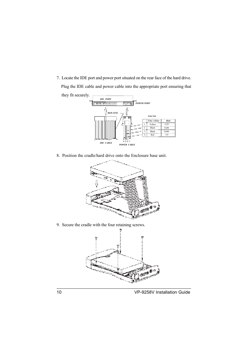 VIPowER Portable 3.5 in. External Enclosure VP-9258V User Manual | Page 12 / 24