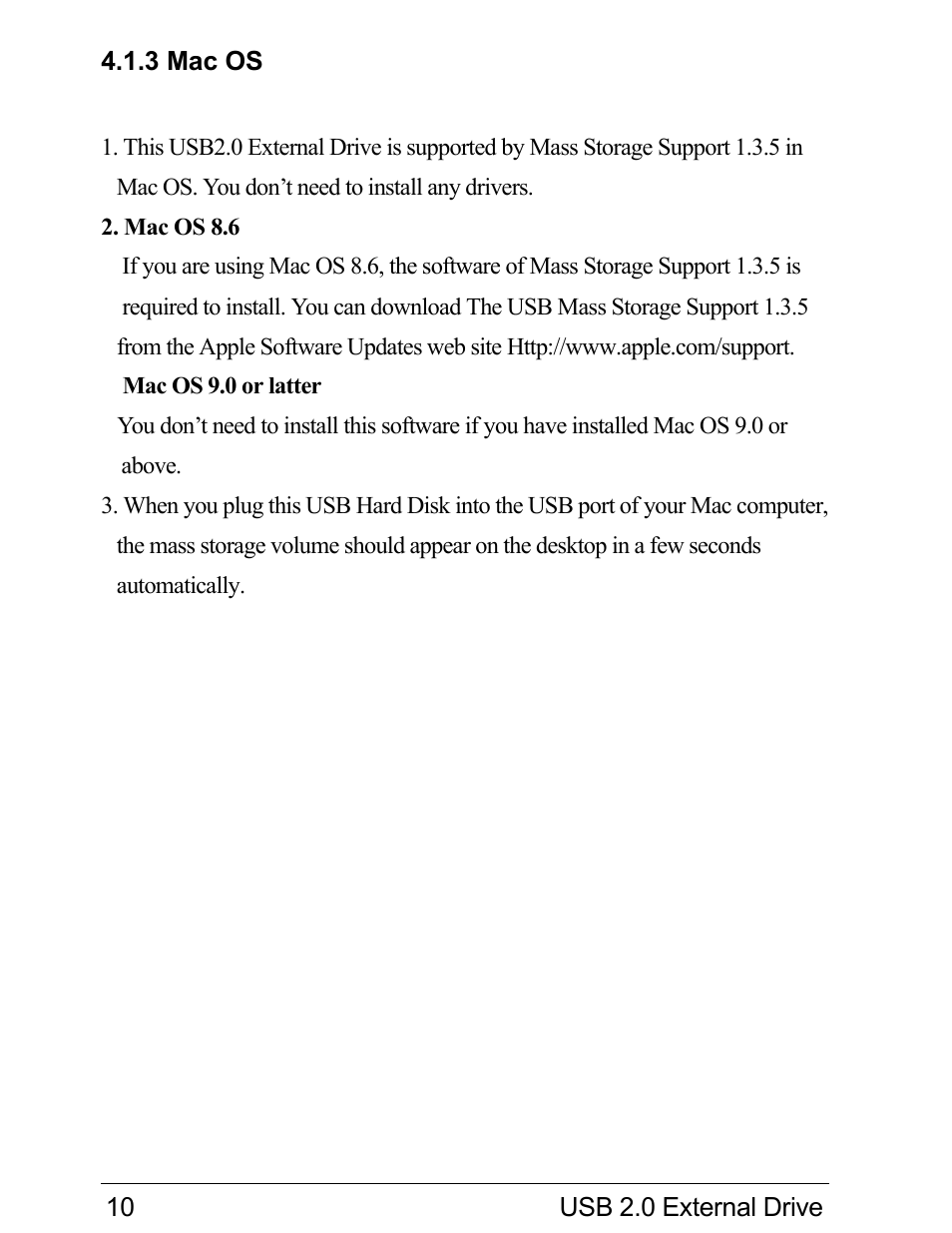 VIPowER Hi-Speed External Drive USB 2.0 User Manual | Page 12 / 27