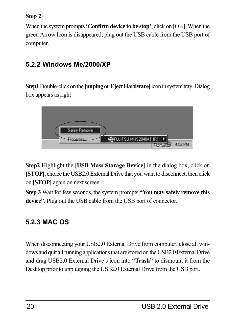 VIPowER Hi-Speed External Drive USB 2.0 User Manual | Page 22 / 27