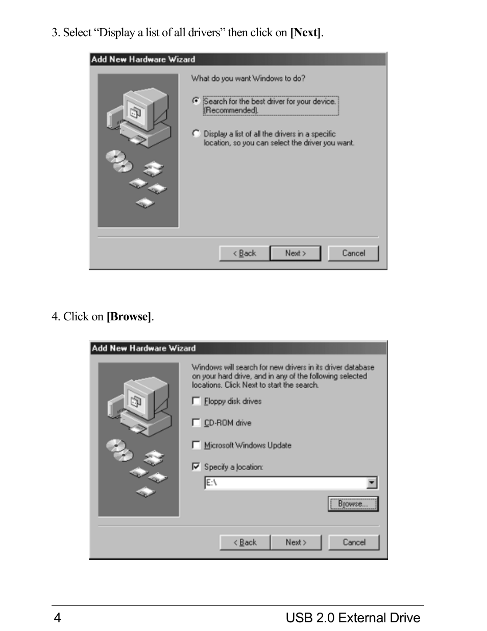 VIPowER Hi-Speed External Drive USB 2.0 User Manual | Page 6 / 27