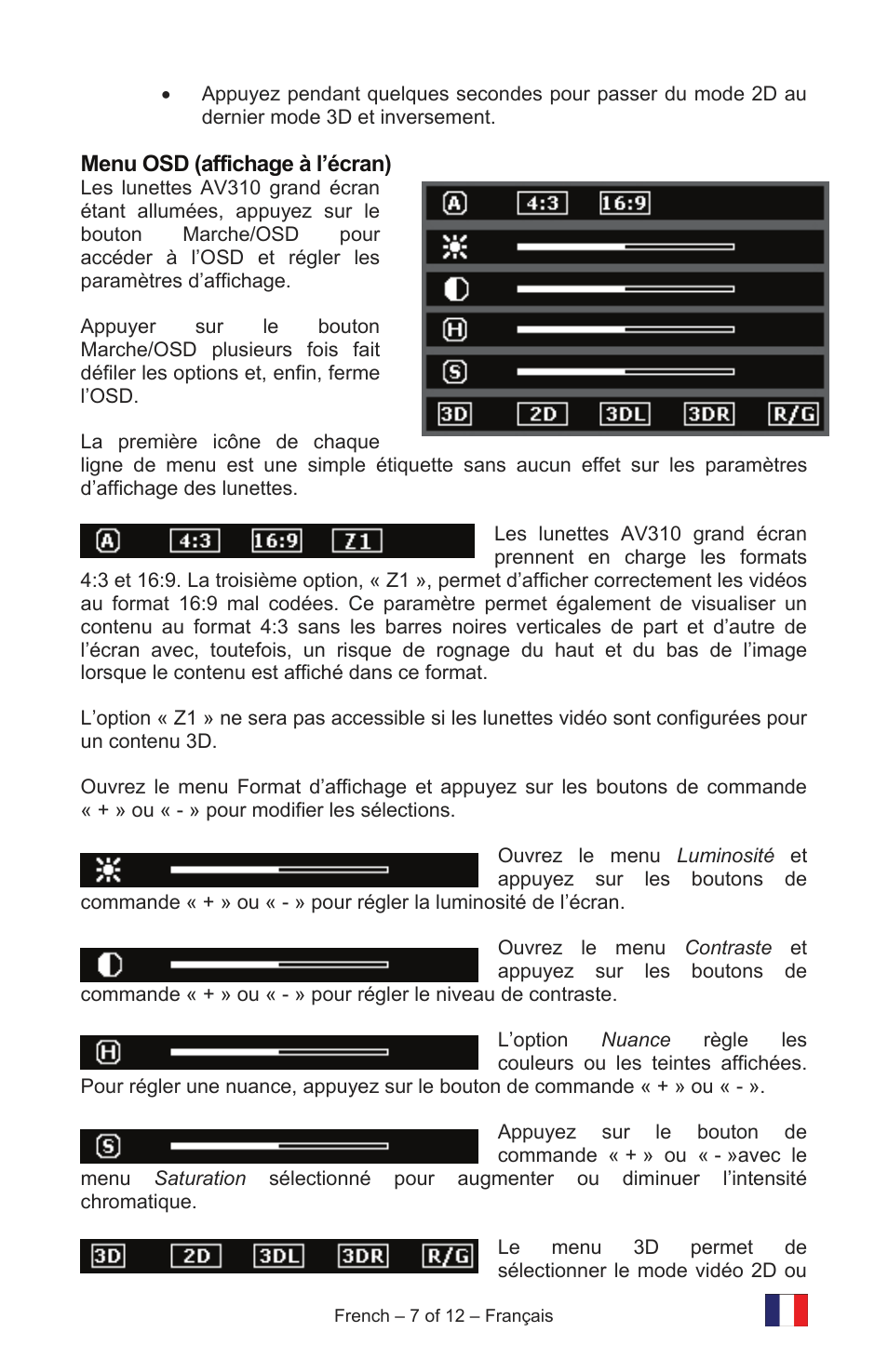 Vuzix IWEAR AV310 User Manual | Page 19 / 76